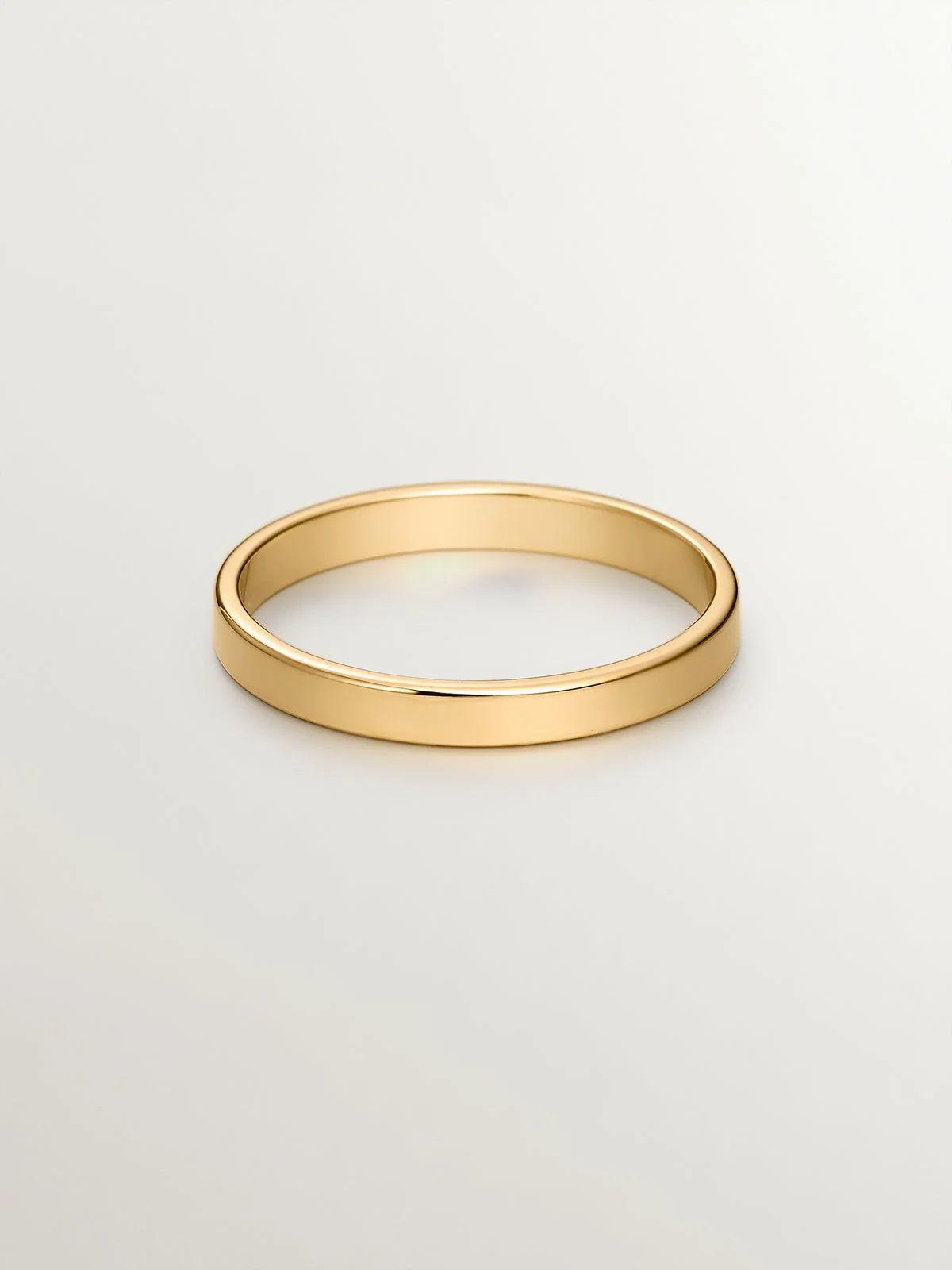 Alianza de oro amarillo de 18k plana de 2,40mm - Image 3