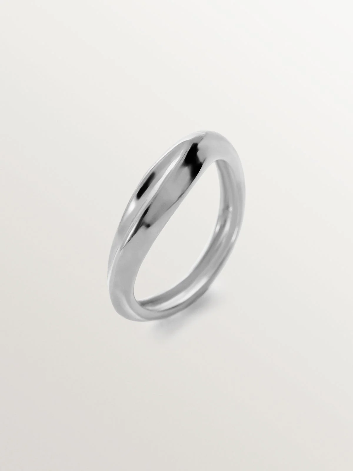 Anillo de plata 925 con textura