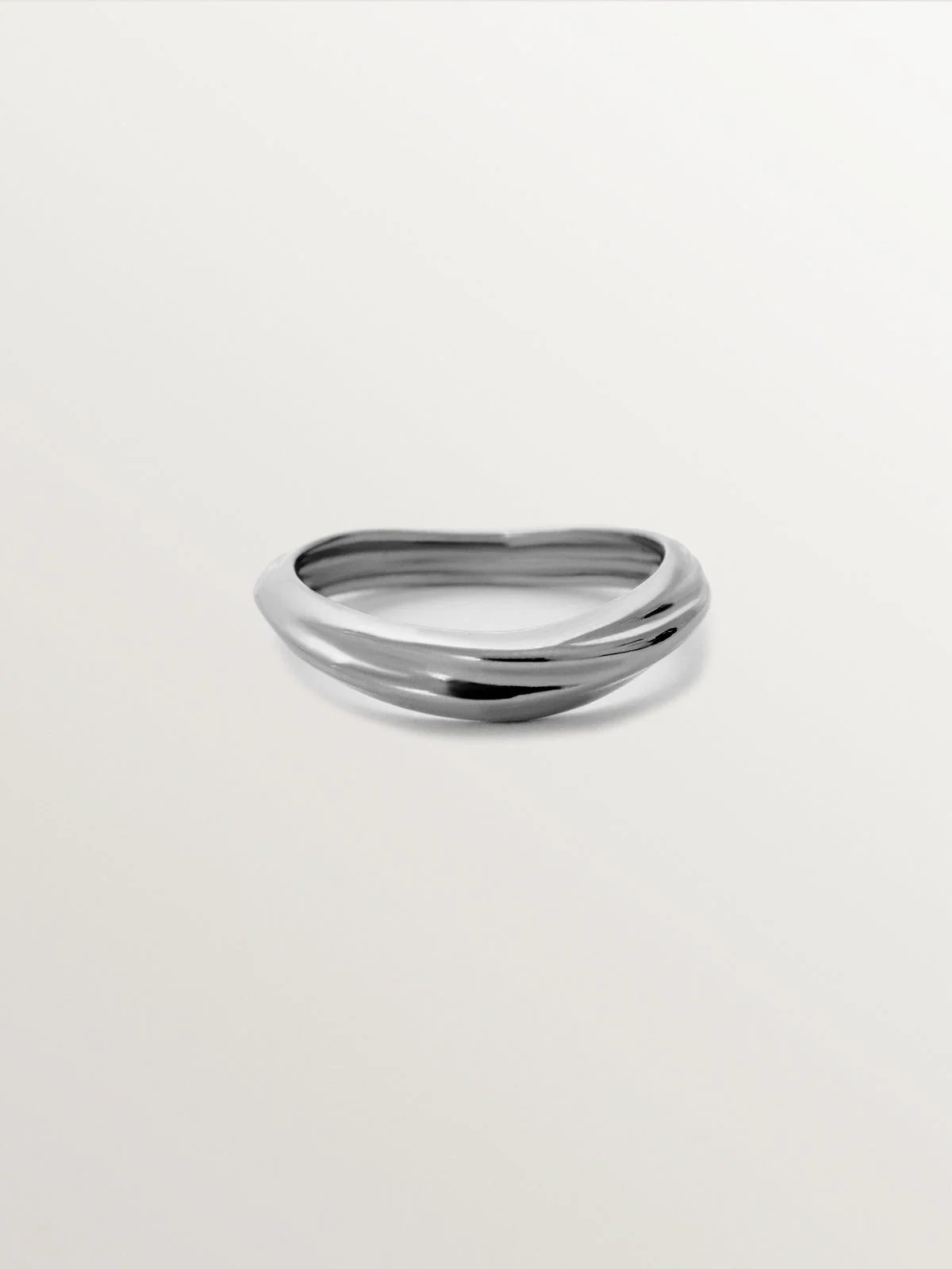 Anillo de plata 925 con textura - Image 3