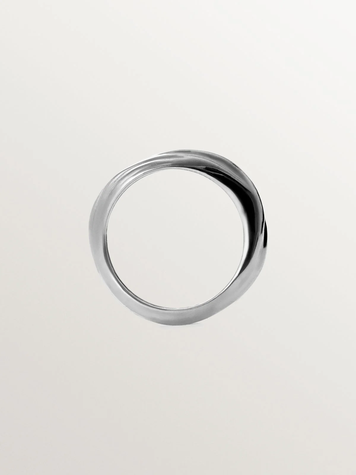 Anillo de plata 925 con textura - Image 5