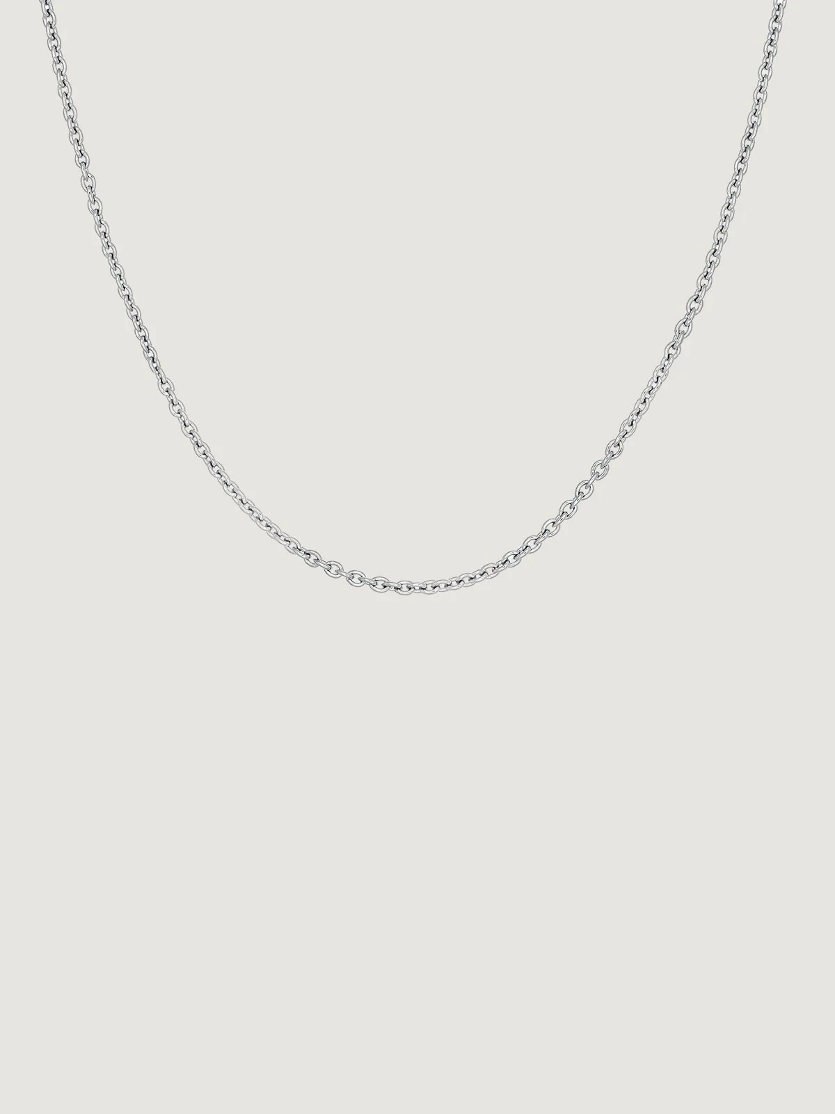 Cadena sencilla ajustable de plata 925