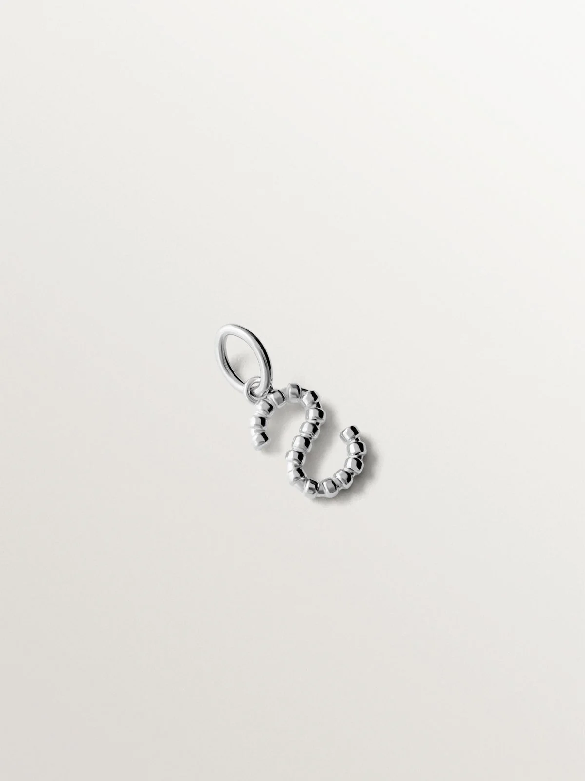 Charm de plata 925 con letra S y motivos de esferas - Image 3