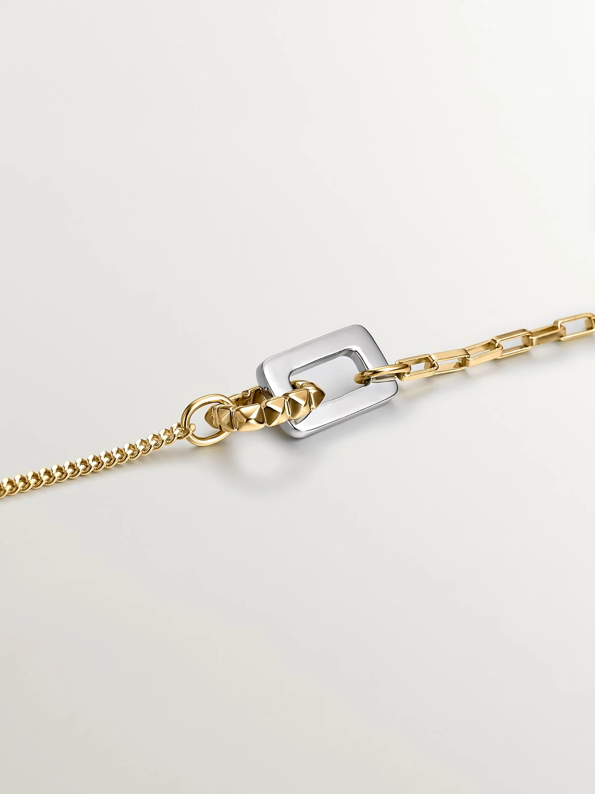 Pulsera de plata 925 y plata 925 bañada en oro amarillo de 18K - Image 5